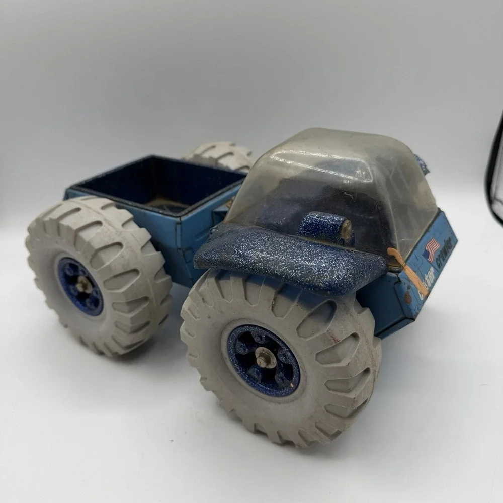 Vintage Tonka Crater Crawler 1970s Blue‎ Body Space Vehicle Pressed Steel Truck